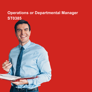 Operations or Departmental Manager – ST0385