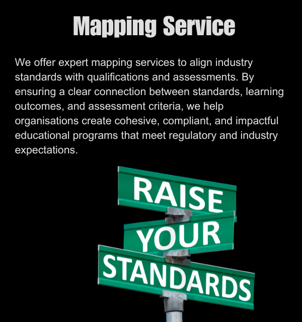 Qualification & Standard Development, Review & Mapping Service